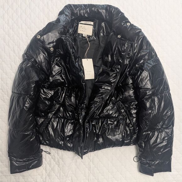 🖤 NWT A New Day Black Short Puffer Jacket M - Picture 3 of 8